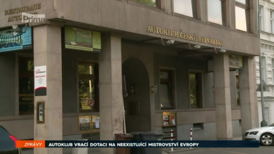 12. 9. 2017 ZPRÁVY: AUTOKLUB VRACÍ DOTACI NA NEEXISTUJÍCÍ MISTROVSTVÍ EVROPY